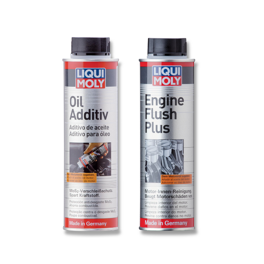 Pacote de Aditivos para Troca de Óleo - Engine Flush Plus e Oil Additiv Pacote de Aditivos para Troca de Óleo - Engine Flush Plus e Oil Additiv