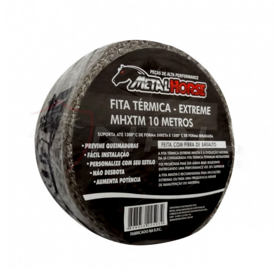 Fita Térmica Titanium Extreme MHTT-XTM Termotape - 10 Metros Metal Horse Fita Térmica Titanium Extreme MHTT-XTM Termotape - 10 Metros Metal Horse