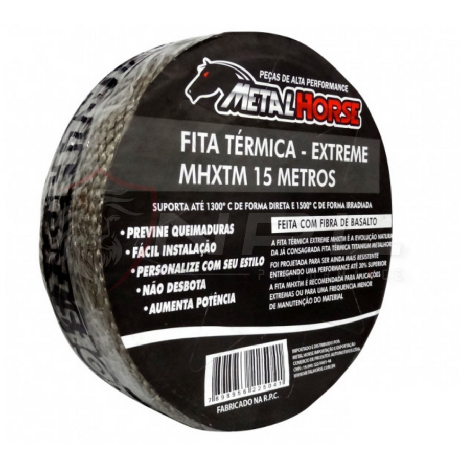 Fita Térmica Titanium Extreme MHTT-XTM Termotape - 15 Metros Metal Horse Fita Térmica Titanium Extreme MHTT-XTM Termotape - 15 Metros Metal Horse