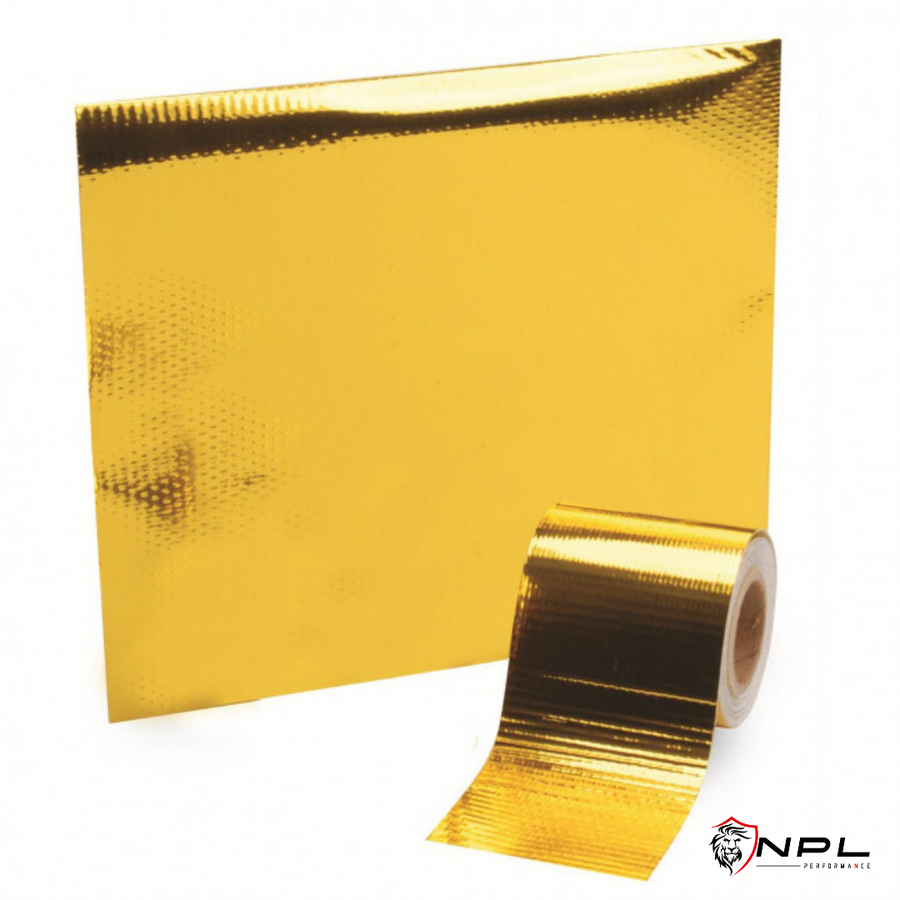 Manta Refletiva 5cm x 10m - Gold Tape (Dourado) Metal Horse Manta Refletiva 5cm x 10m - Gold Tape (Dourado) Metal Horse