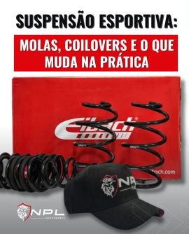 Suspensão esportiva: molas, coilovers e o que muda na prática
