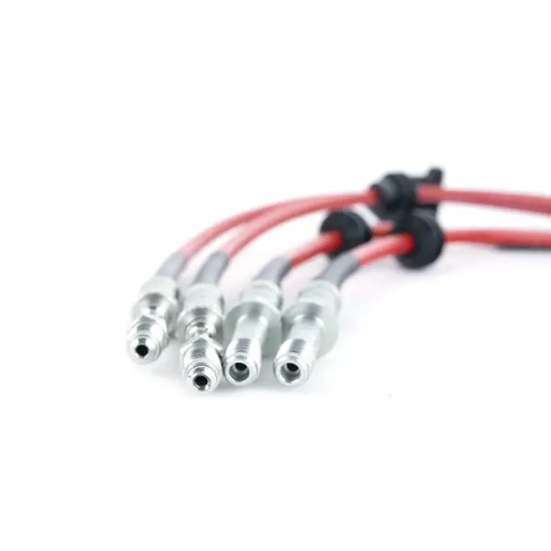 Kit Completo Aeroquip de Freios em Malha de Aço Frente e Trás BMW G20 330e, 330i B46 2.0L / M340 B58 3.0L ECS Tuning