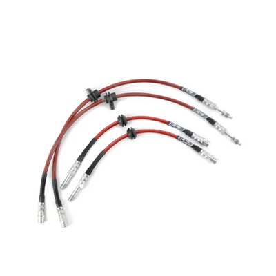 Kit Completo Aeroquip de Freios em Malha de Aço Frente e Trás BMW G20 330e, 330i B46 2.0L / M340 B58 3.0L ECS Tuning