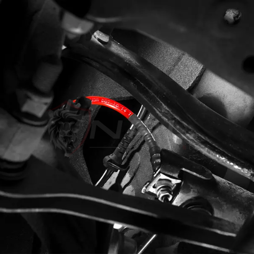 Aeroquip de Freios em Malha de Aço Traseiro ECS Tuning Para AUDI/VW Jetta MK6, Fusca 2.0TSI 211cv ECS Tuning