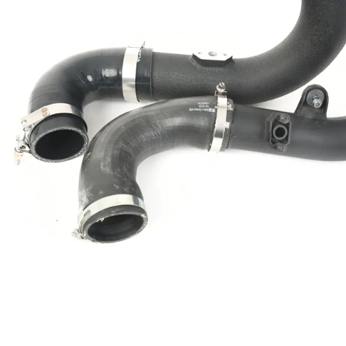 Kit de Tubo de Aceleração de Alto Fluxo Preto com Acabamento Enrugado 009037ECS08-01 ECS Tuning ECS Tuning