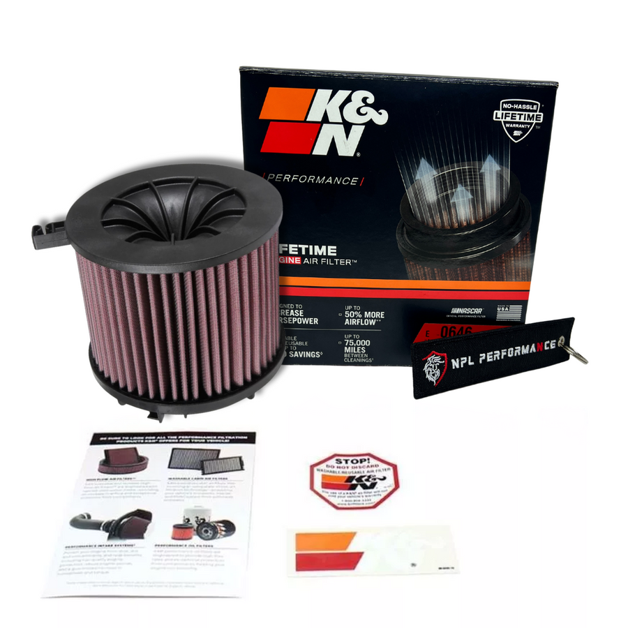 Filtro De Ar K&n E-0646 Audi A4 / A5 / Q5 2.0Tfsi 2017+, Rs4 / Rs5 2.9 Tfsi 2019+