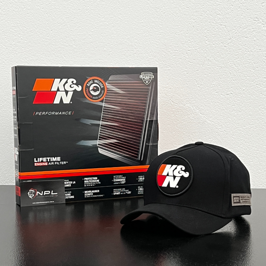 Filtro de Ar K&N 33-3004 VW/Audi 1.4 T Golf, Jetta MK6, Polo/ Virtus GTS, T-Cross, A1, A3, Q3
