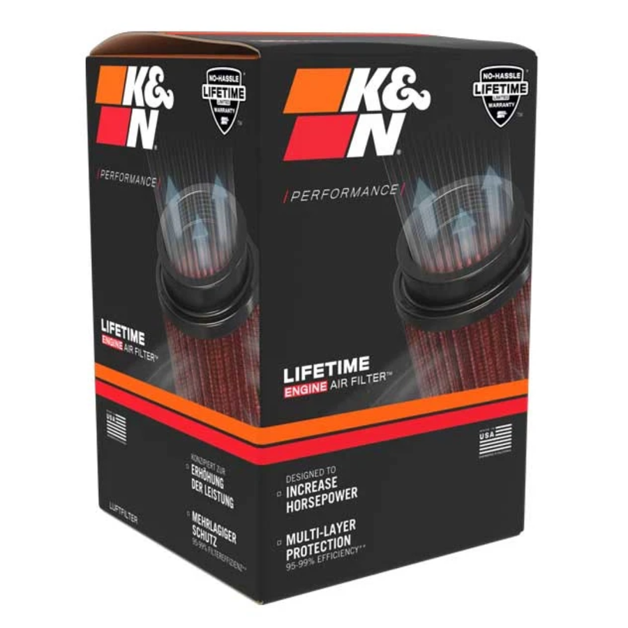 DP - Filtro de Ar K&N RU-4410 Universal Original de Alto Fluxo, FLG 3-1/2