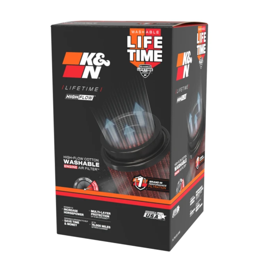 Filtro de Ar K&N RU-4730 Universal Original de Alto Fluxo