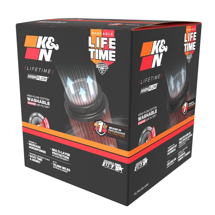 Filtro de Ar K&N RU-4960 Universal Original de Alto Fluxo