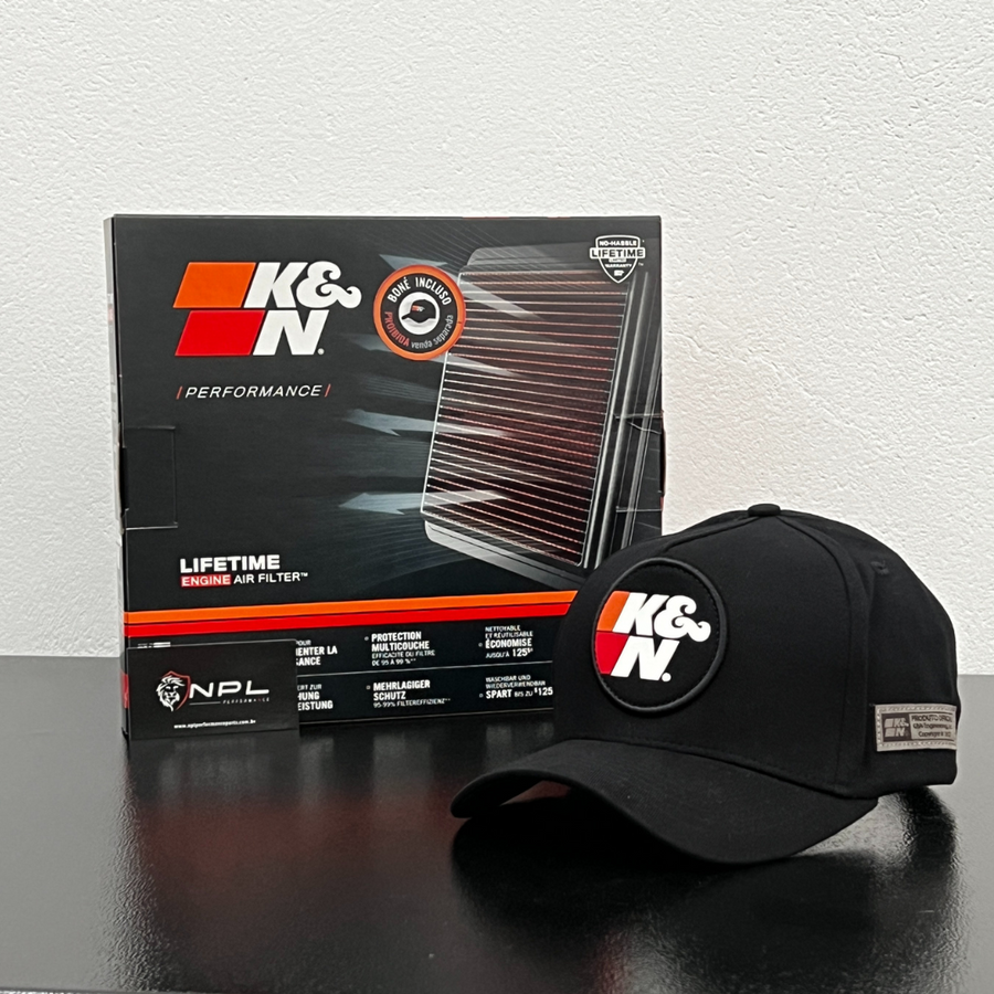 Filtro de Ar K&N 33-3037 VW 1.0 TSI UP | Polo | Virtus | T-Cross | Golf | Nivus