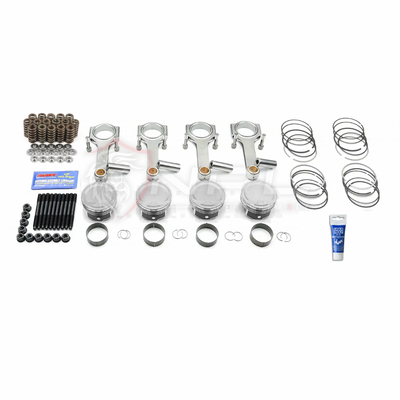 Kit Forjado NPL Performance Para VW AUDI EA888 2.0T TSI (gen 1, 2, 3) Biela IE 144 x 22mm, Pistão , Molas e Pratos, Prisioneiros de Cabeçote ARP e Bronzinas Mahle NPL Performance Parts