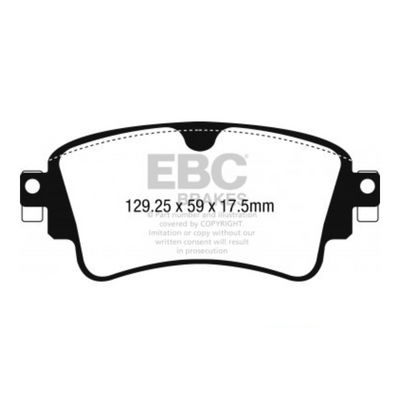 Pastilhas De Freio Traseira Audi / Vw Ebc Yellowstuff DP42254R Audi B9 RS4, RS5, SQ5, F3 RSQ3, D5 A8, C8 A6, Q7 4M EBC Brakes