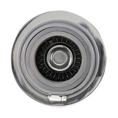 Filtro De Ar Esportivo K&N RG-1001WT Duplo Fluxo com Entrada Ajustável PARA 3" | 3,5" | 4" - Cinza