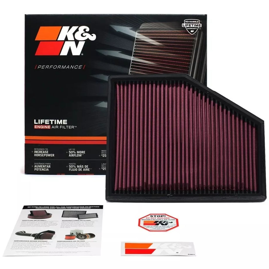 Filtro de Ar K&n 33-3079 Bmw X3 E X4 2.0 3.0 2018+ | 530i E 540i 2016+