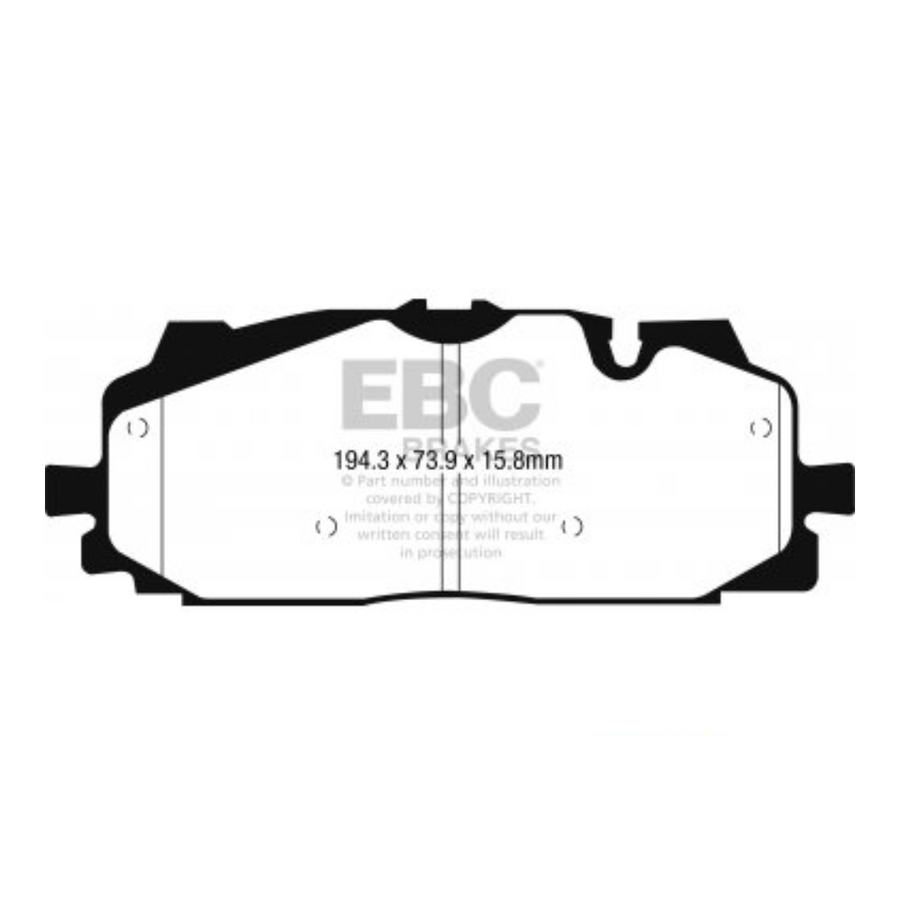 Pastilhas De Freio Dianteira Audi / Vw Ebc Yellowstuff DP42277R Audi B9 RS4, RS5, SQ5, F3 RSQ3, D5 A8, C8 A6, Q7 4M EBC Brakes