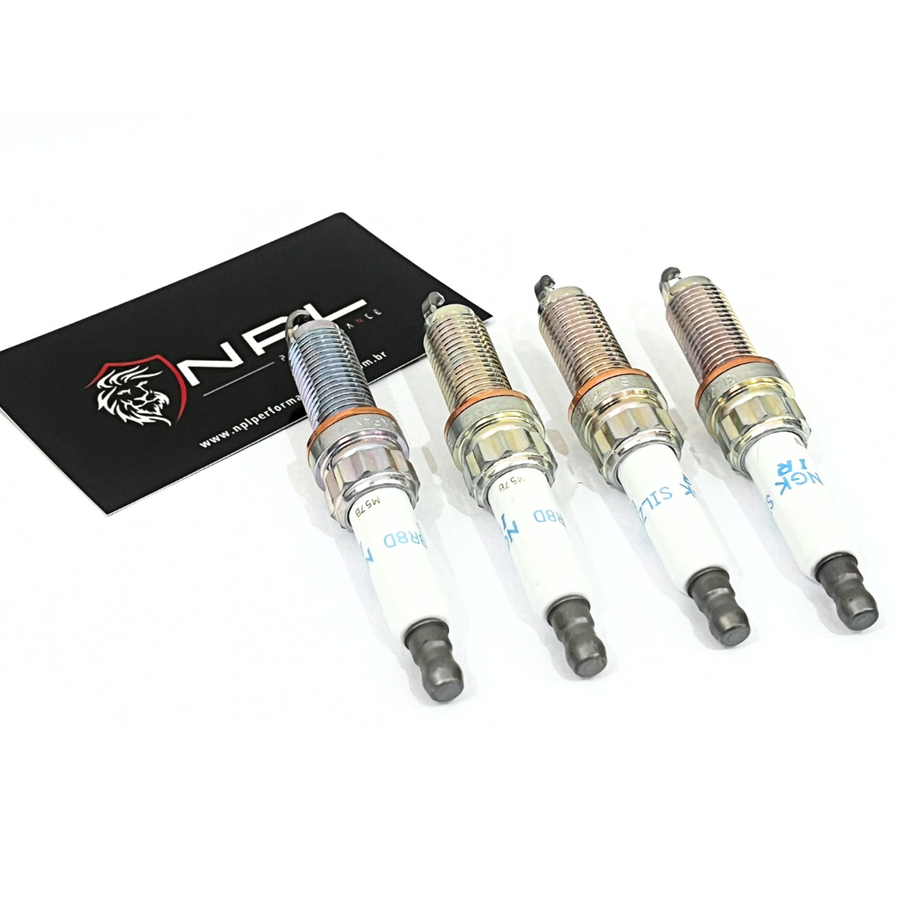Kit 4 Velas de Ignição Iridium NGK SILZKBR8D8S (97506) 2 graus mais frias para BMW Motor N20