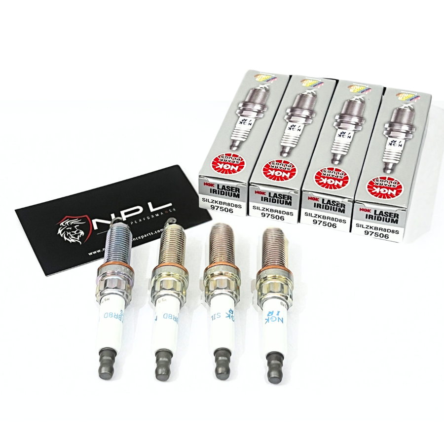 Kit 4 Velas de Ignição Iridium NGK SILZKBR8D8S (97506) 2 graus mais frias para BMW Motor N20