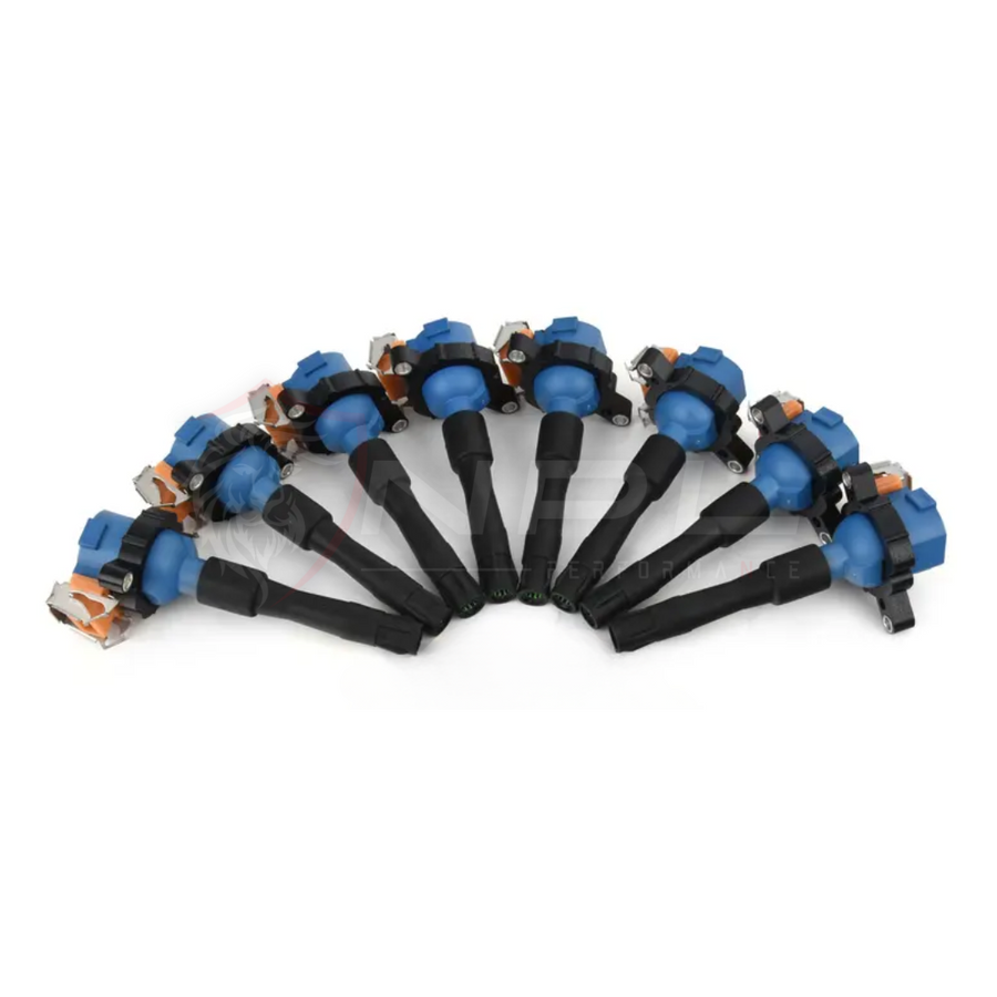 Kit 8 Bobinas De Ignição De Alta Performance Dinan Para Bmw E38 740i, E39 540i, E53 X5 M62 | E39 M5 S62 Dinan