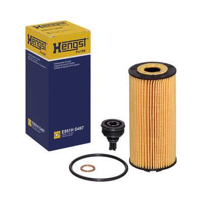Filtro de Óleo Hengst E951H D497 Para BMW F48 X1, X2, Mini Cooper S Motor B36C/B46C/B46D