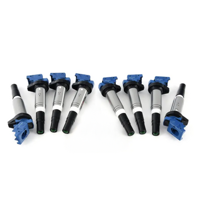 Jogo de 8 Bobinas de Ignição DINAN Azul de Alta Performance para BMW Motor N62, N63, S63