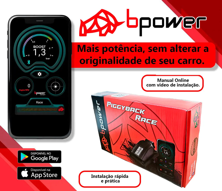 Chip De Potência BPower Motorsport Para Up, Polo, Virtus, Nivus, Tcross 1.0 TSI  105cv e 128cv