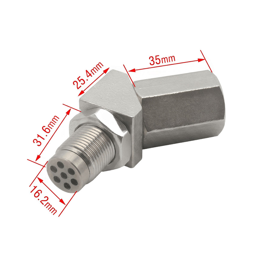 Extensor 45° graus para Adaptador de Sonda Lambda com Mini Catalisador - Epman