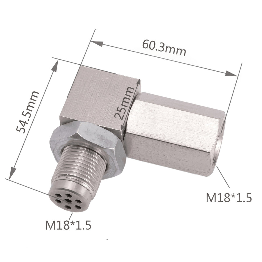 Extensor 90° graus para Adaptador de Sonda Lambda com Mini Catalisador - Epman