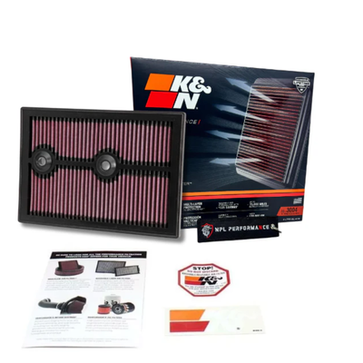 Filtro de Ar K&N 33-3004 VW Audi 1.4 T Golf, Jetta MK6, Polo/ Virtus GTS, T-Cross, A1, A3, Q3