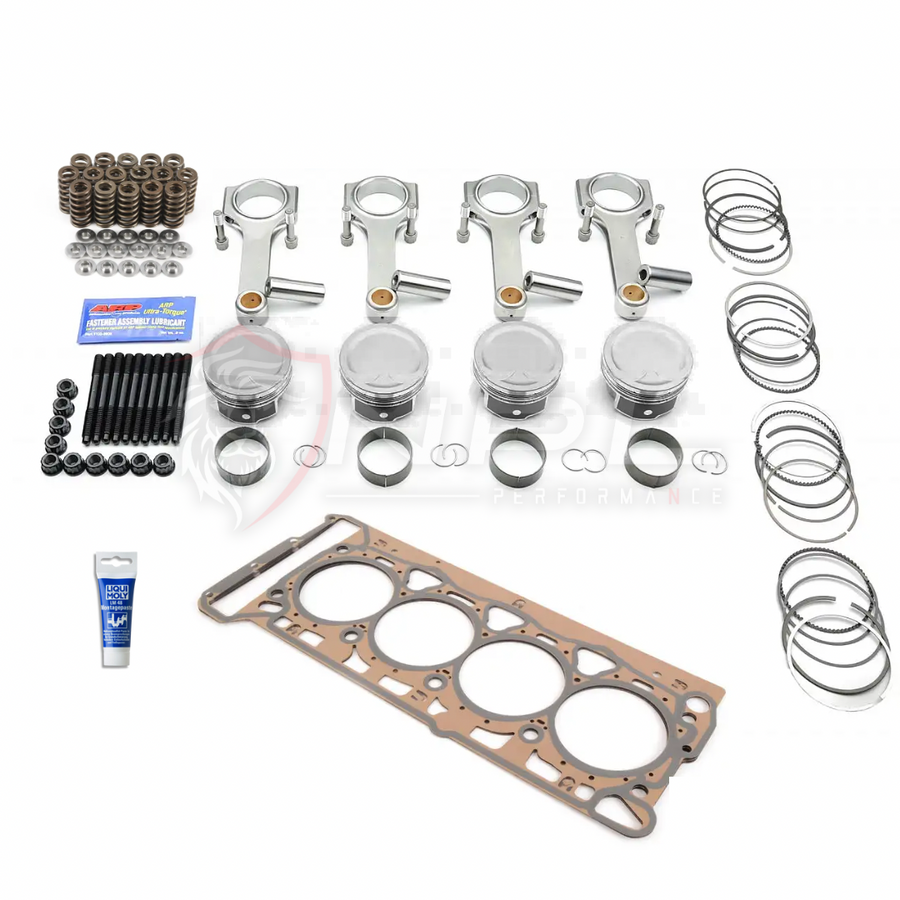 Kit Forjado NPL Performance Para VW AUDI EA888 2.0T TSI Gen 1, 2 | Biela IE 144 x 22mm, Pistão , Molas e Pratos, Prisioneiros de Cabeçote ARP e Bronzinas Mahle NPL Performance Parts
