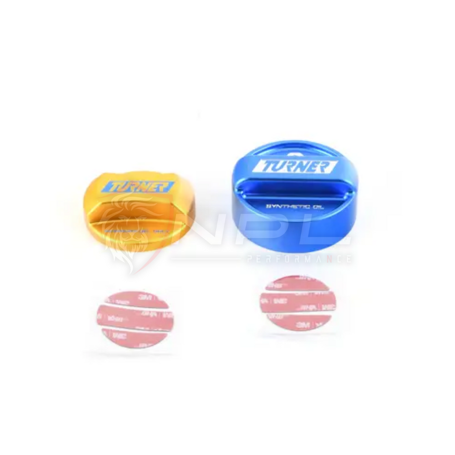 Jogo de Tampas Edição Limitada Turner X Goldenwrench Motorsport - Azul & Dourada - Para BMW M235i, M240i, M3, M4, X6 M Turner Motorsport