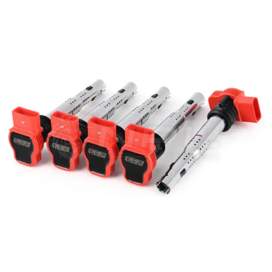 Kit 5 Bobinas De Ignição De Alta Performance Ecs Tuning (Pq35) Para Vw Jetta Mk5 2.5, Audi Rs3 8p / 8v 367cv E Ttrs Mk2 ECS Tuning