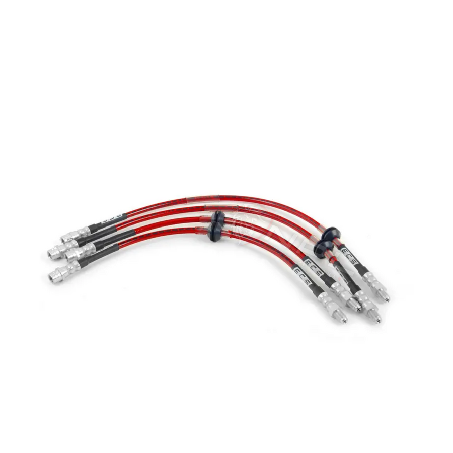 Kit Completo Aeroquip de Freios em Malha de Aço dianteiro e traseiro MINI R55 / R56 / R57 / R58 / R59 ECS Tuning