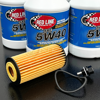 Kit de Troca de Óleo Red Line VW Golf MK7 GTI, Tiguan MQB, Jetta MK7 GLI, Audi A3, S3 8V 1.8T / 2.0T