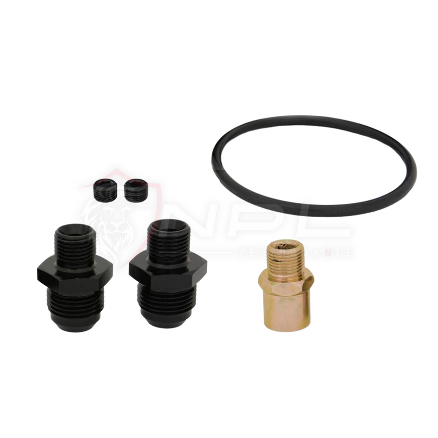 Suporte Completo Azul de Filtro de Óleo para Radiador Remoto (Tipo Sandwich Plate)