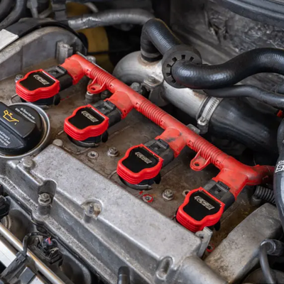 Kit 4 Bobinas De Ignição De Alta Performance Ecs Tuning Para Audi / Volkswagen Motor 1.8T 20V A3, A4, Golf MK4, Passat