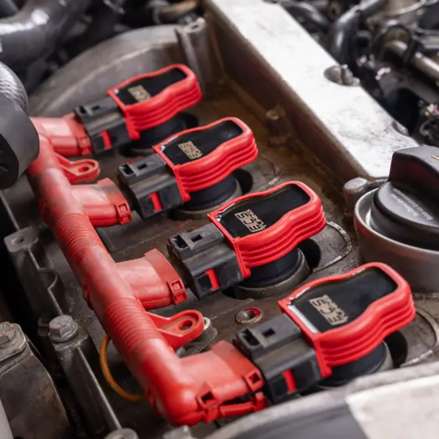 Kit 4 Bobinas De Ignição De Alta Performance Ecs Tuning Para Audi / Volkswagen Motor 1.8T 20V A3, A4, Golf MK4, Passat