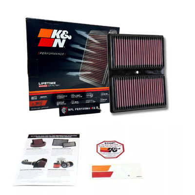 Filtro de Ar K&N 33-3037 VW 1.0 TSI UP | Polo | Virtus | T-Cross | Golf | Nivus