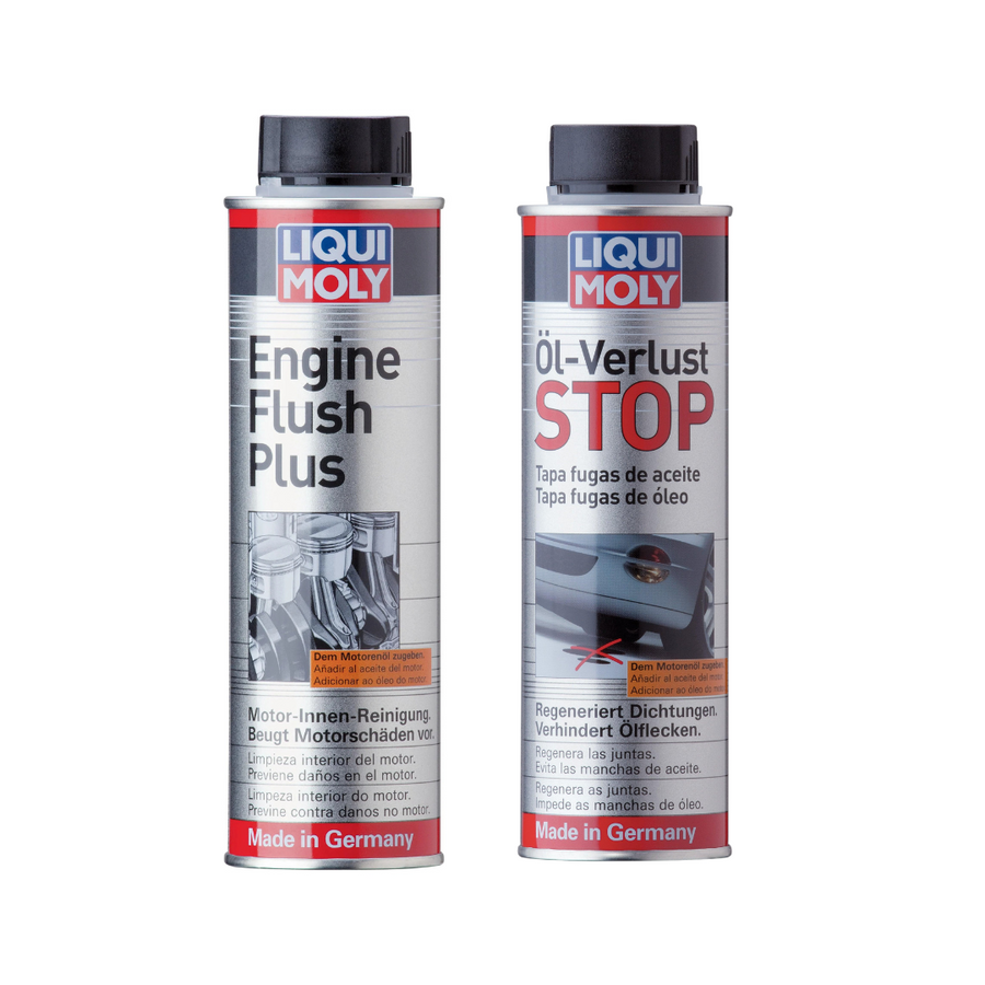 Pacote de Aditivos para Reduzir Consumo de Óleo - Engine Flush Plus e Motor Oil Saver