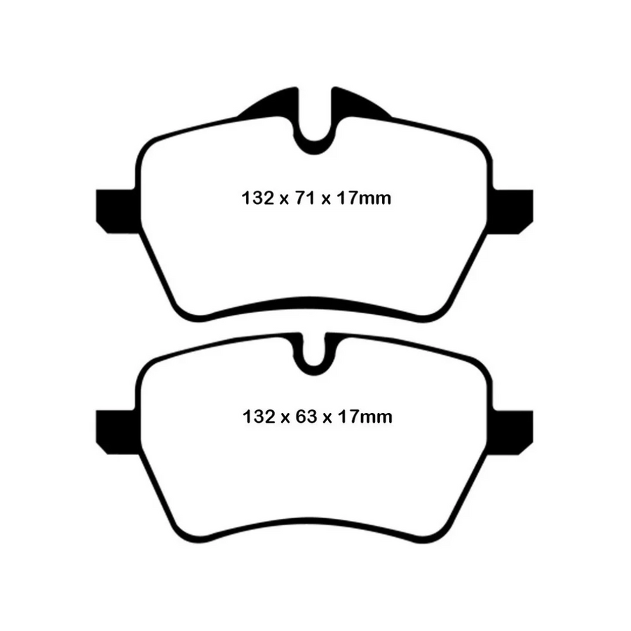 Pastilhas De Freio Dianteira Mini Ebc Yellowstuff Dp41789r Mini Clubman ( R55 ), Countryman (R60) 1.6t EBC Brakes