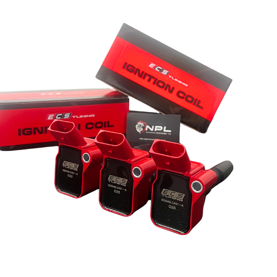 Kit 3 Bobinas de Ignição de Alta Performance ECS Tuning para Up!, Golf, Polo, Virtus, Nivus, Tera Motor 1.0T EA211