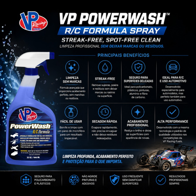 Limpador para Carros VP PowerWash™ R/C Formula Spray - Streak-Free, Spot-Free Clean 946ml