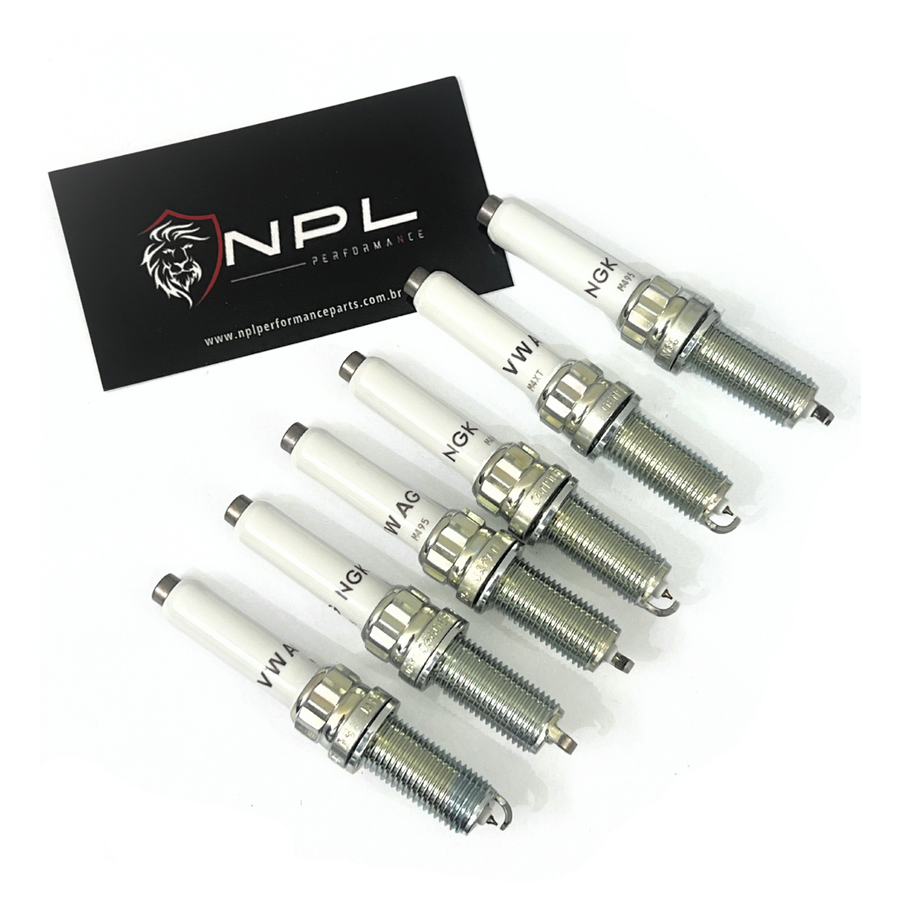 Kit 6 Velas De Ignição 06M905606F Genuínas Audi B9 RS4 / RS5, A7, SQ5, Q7, Q8 Quattro 2.9T / 3.0T