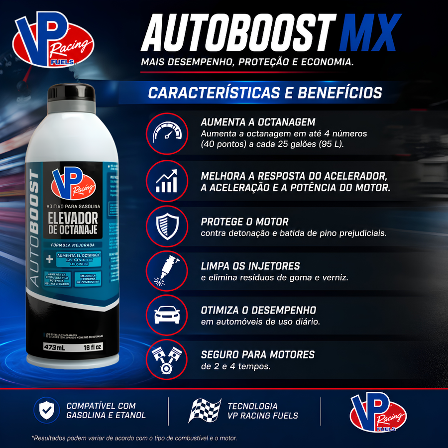 AUTOBOOST MX 473ml 16OZ VP Racing Fuels