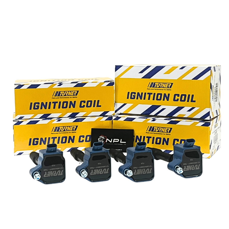 Kit 4 Bobinas de Ignição de Alta Performance Turner Motorsport Bmw / Mini Motor B48, B46 2.0L