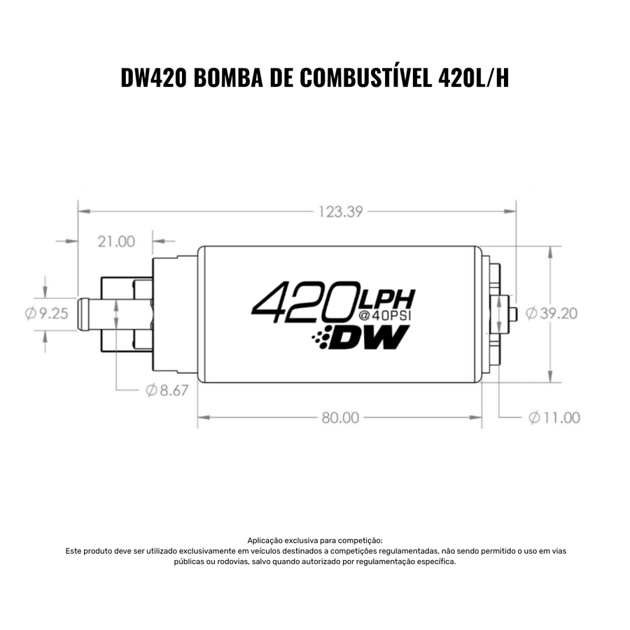 DW420 Bomba de Combustível 420Lph Universal