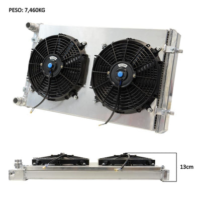 Radiador de Água Completo com Ventoinhas para Golf/A3 1.8t MK4 1999-2006