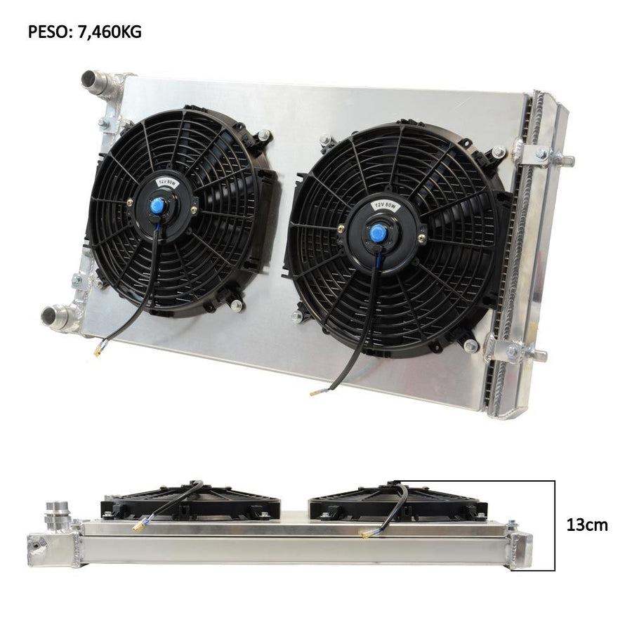 Radiador de Água Completo com Ventoinhas para Golf/A3 1.8t MK4 1999-2006
