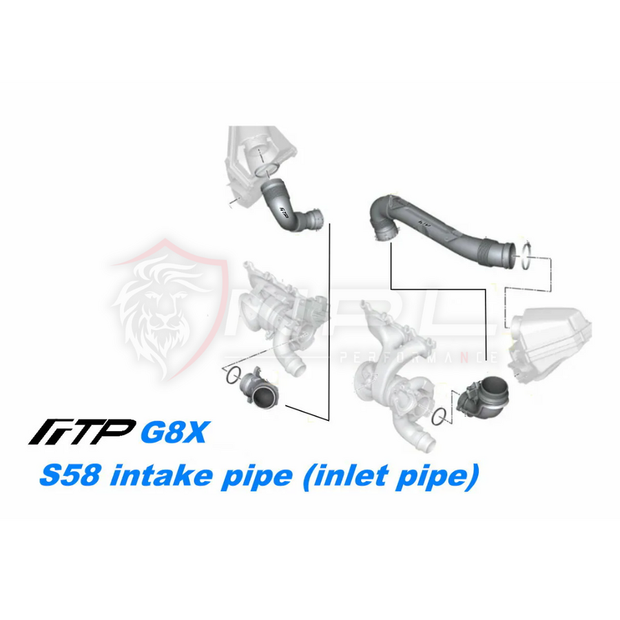 Kit de Performance Intake Alto Fluxo Para BMW G87 M2, G80 M3, G82 / G83 M4 Motor S58 3.0L