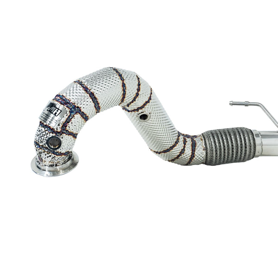 Downpipe com Inconel Metal Horse para VW Nivus Polo Virtus T-Cross TSI 1.0 EA211 MQB 128cv - INOX